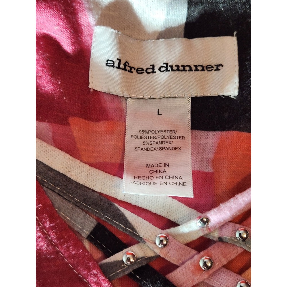 alfred dunner tops large 3/4 sleeve - Picture 3 of 6